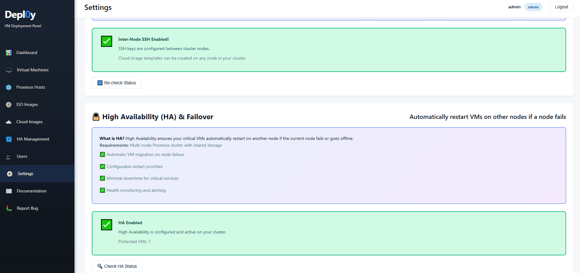 Depl0y Activity Logs